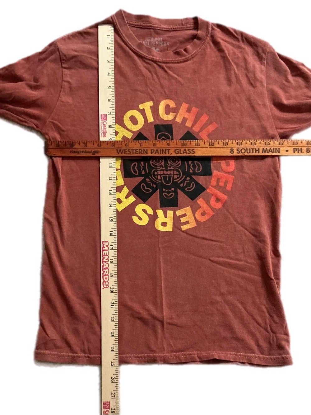 Red Hot Chili Peppers rust  Graphic Long Sleeve Tee - Picture 9 of 9